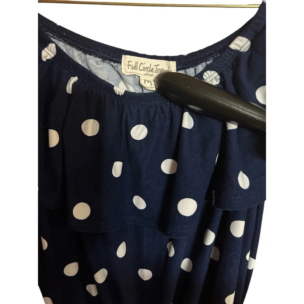 Full Circle Trends Polka Dot Romper Medium - Picture 3 of 3